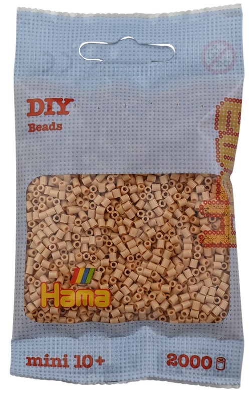 Hama - Mini-Perlen 2000 Stück beige