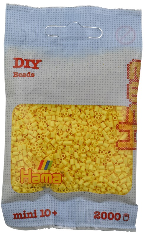 Hama 501-103 - DIY Bügelperlen Mini 10+ ca. 2000 Stück Hellgelb