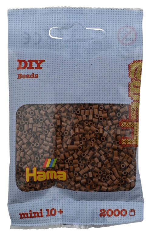 Hama - Mini-Perlen 2000 Stück braun