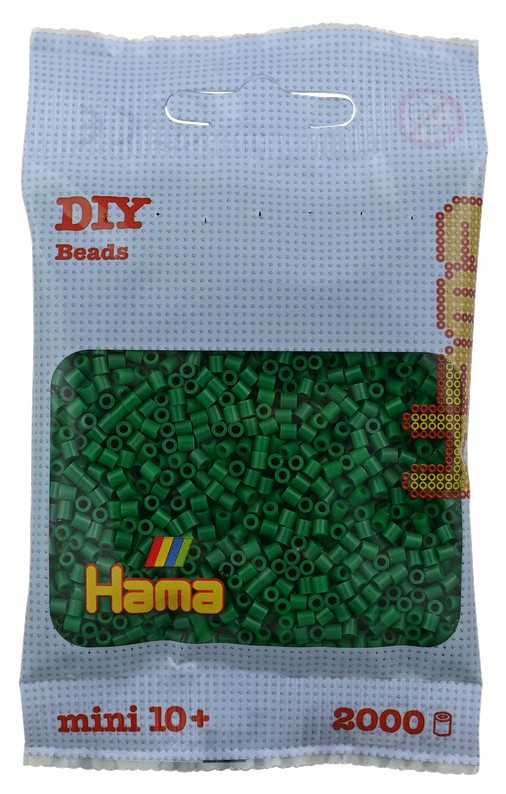 Hama - Mini-Perlen 2000 Stück grün