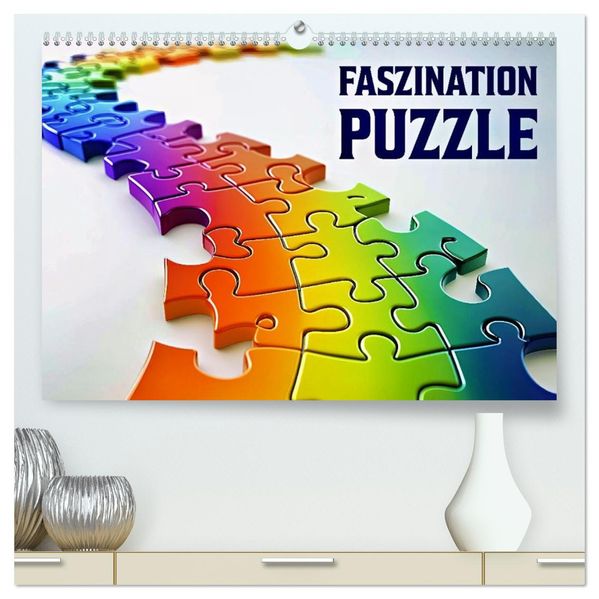 Faszination PUZZLE (hochwertiger Premium Wandkalender 2026 DIN A2 quer) Kunstdruck in Hochglanz