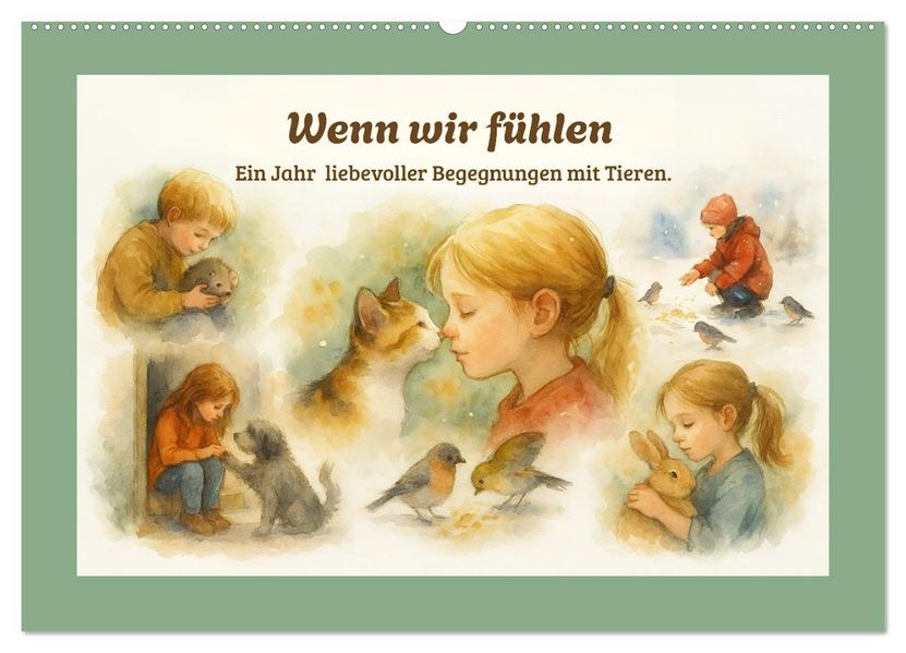 Wenn wir fühlen (Wandkalender 2026 DIN A2 quer) CALVENDO Monatskalender