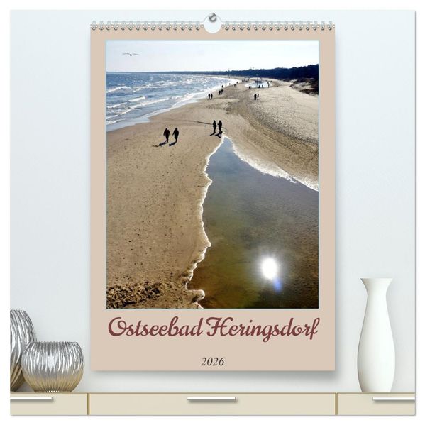 Ostseebad Heringsdorf (hochwertiger Premium Wandkalender 2026 DIN A2 hoch) Kunstdruck in Hochglanz