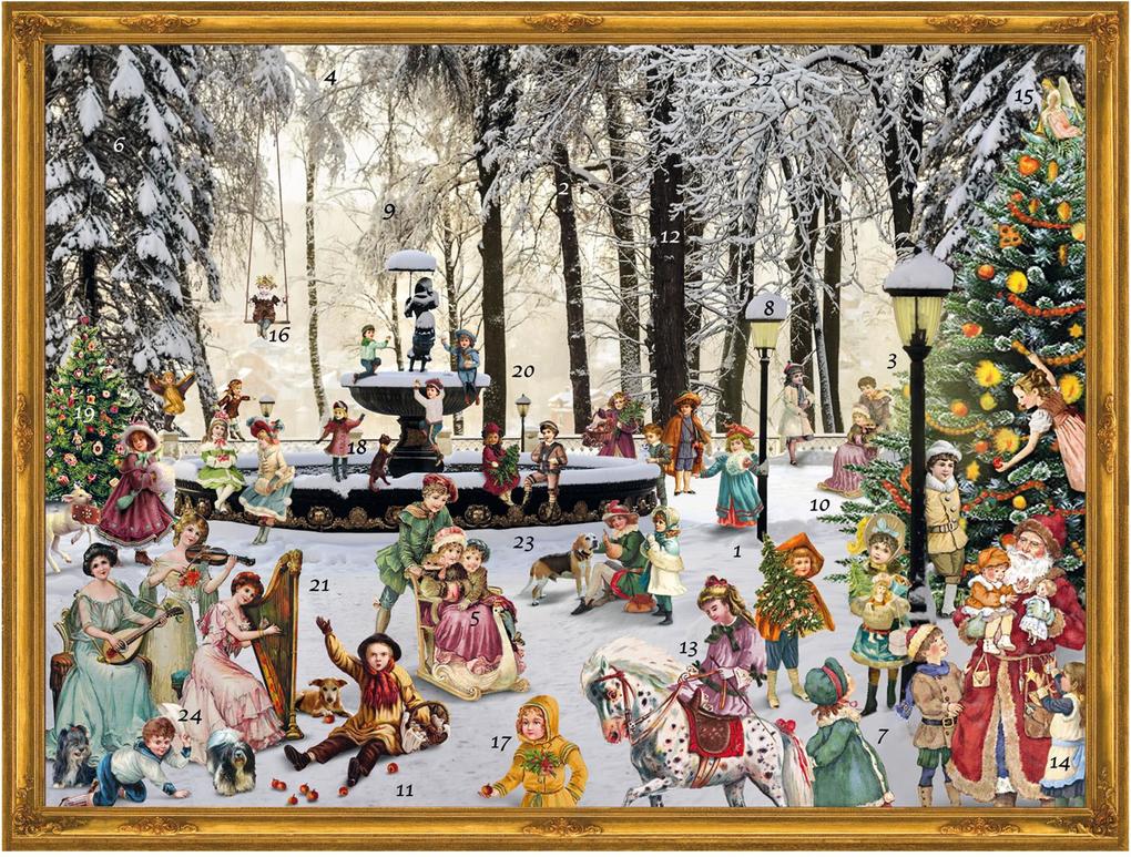 Adventskalender viktorianisch 'Am Brunnen'