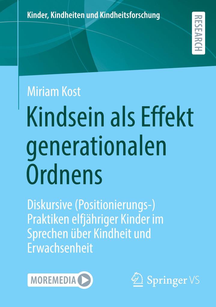 Kindsein als Effekt generationalen Ordnens
