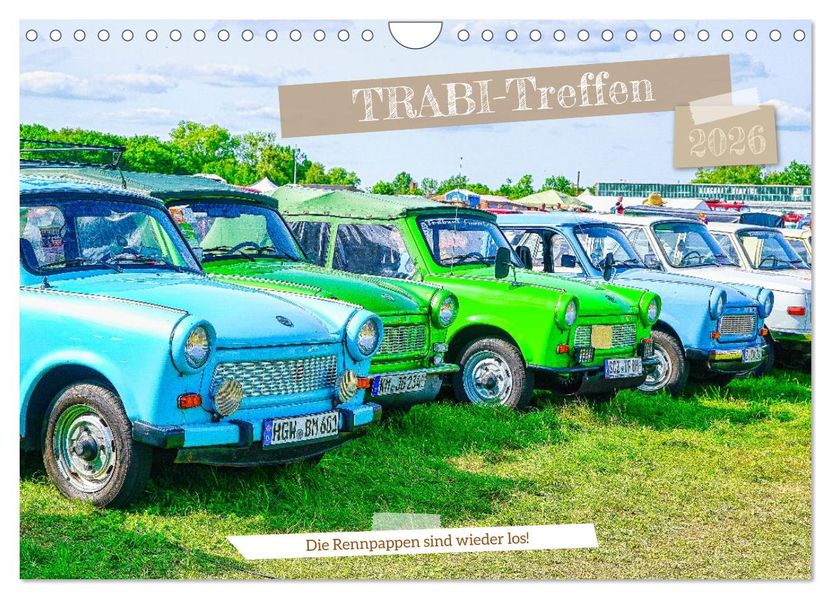 Trabi-Treffen (Wandkalender 2026 DIN A4 quer) CALVENDO Monatskalender