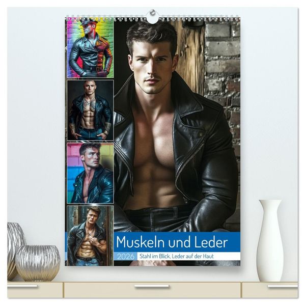 Muskeln und Leder (hochwertiger Premium Wandkalender 2026 DIN A2 hoch) Kunstdruck in Hochglanz