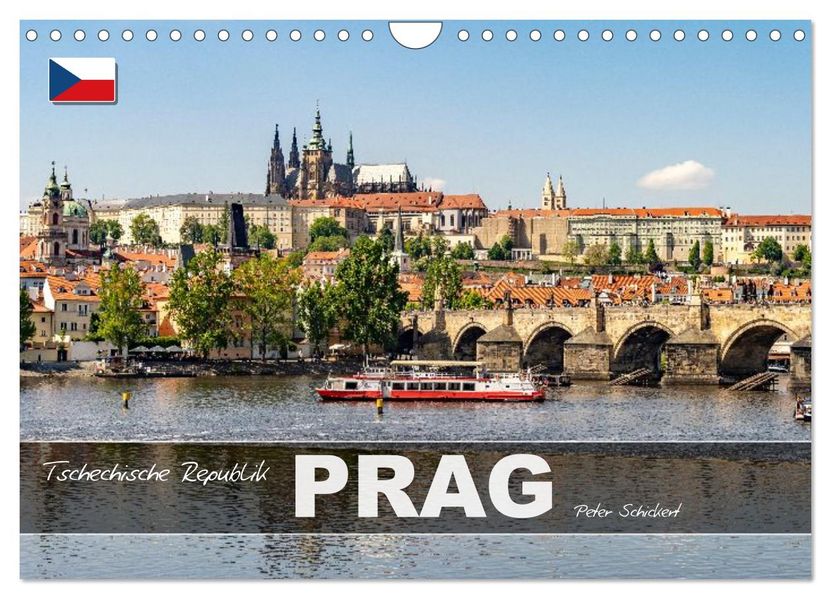 Tschechische Republik - Prag (Wandkalender 2026 DIN A4 quer) CALVENDO Monatskalender