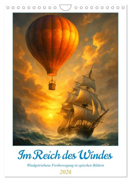 Im Reich des Windes (Wandkalender 2026 DIN A4 hoch) CALVENDO Monatskalender