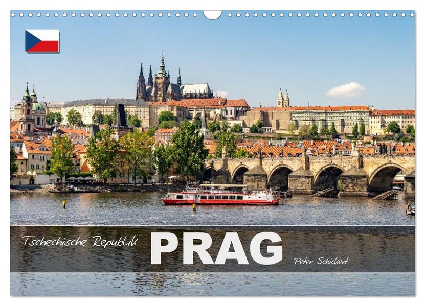 Tschechische Republik - Prag (Wandkalender 2026 DIN A3 quer) CALVENDO Monatskalender
