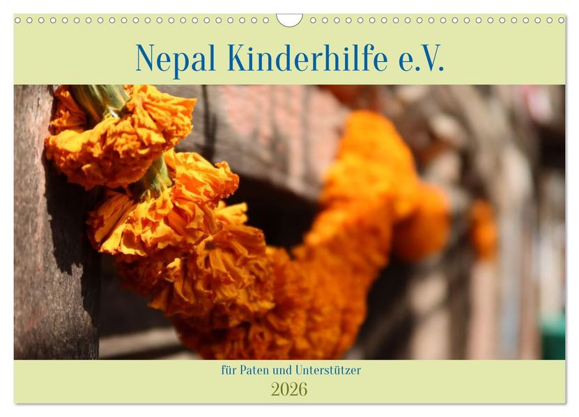 Kalender 2026 der Nepal Kinderhilfe e.V. (Wandkalender 2026 DIN A3 quer) CALVENDO Monatskalender