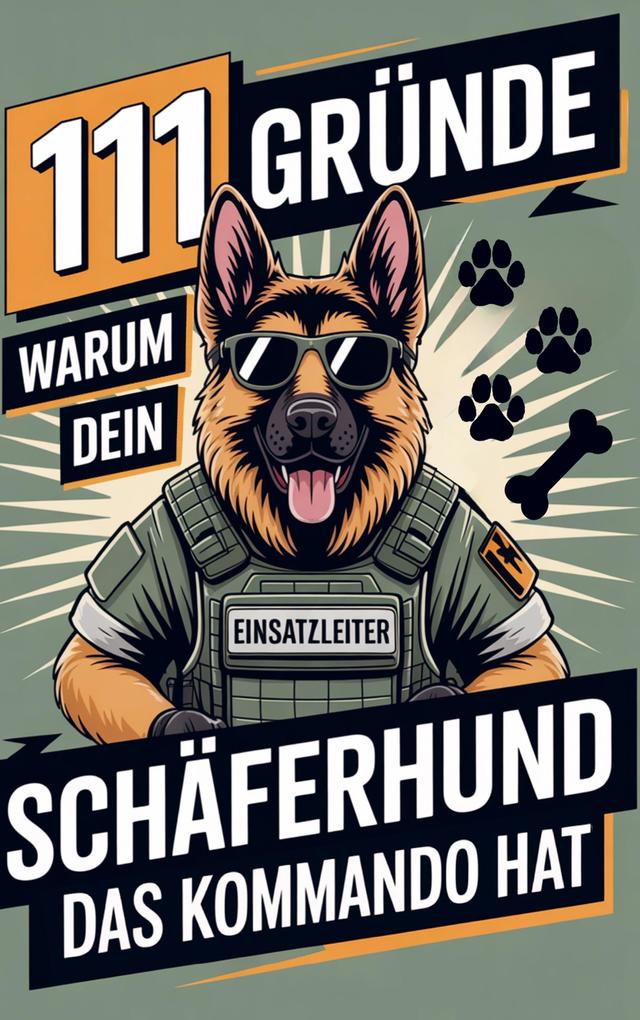 111 Gründe warum dein Schäferhund das Kommando hat: Das Geschenk für echte Schäferhund-Fans - Mit Befehlston & Beschützerblick