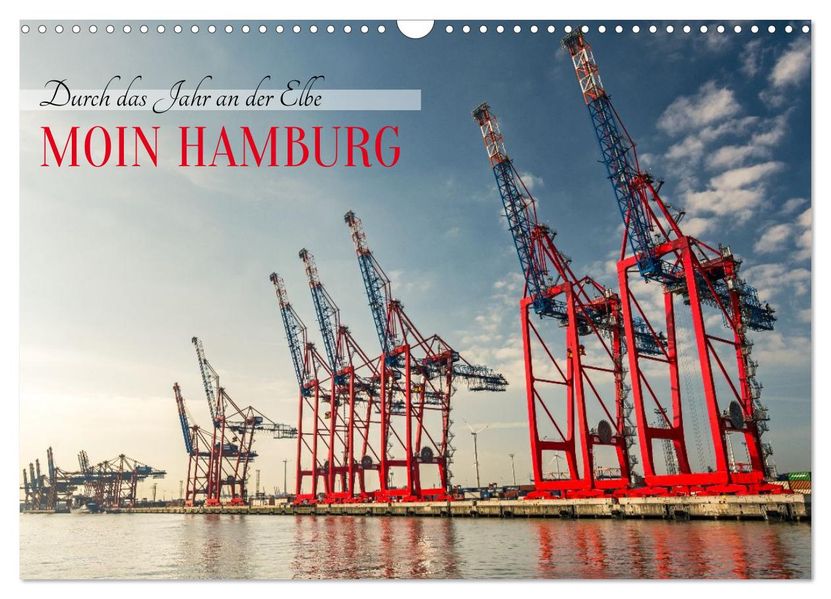 Moin Hamburg - Durch das Jahr an der Elbe (Wandkalender 2026 DIN A3 quer) CALVENDO Monatskalender