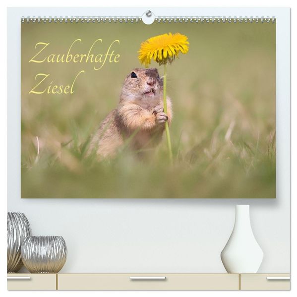 Zauberhafte Ziesel (hochwertiger Premium Wandkalender 2026 DIN A2 quer) Kunstdruck in Hochglanz
