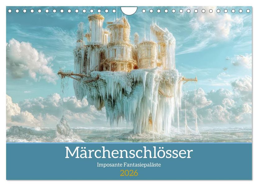 Märchenschlösser - Imposante Fantasiepaläste (Wandkalender 2026 DIN A4 quer) CALVENDO Monatskalender