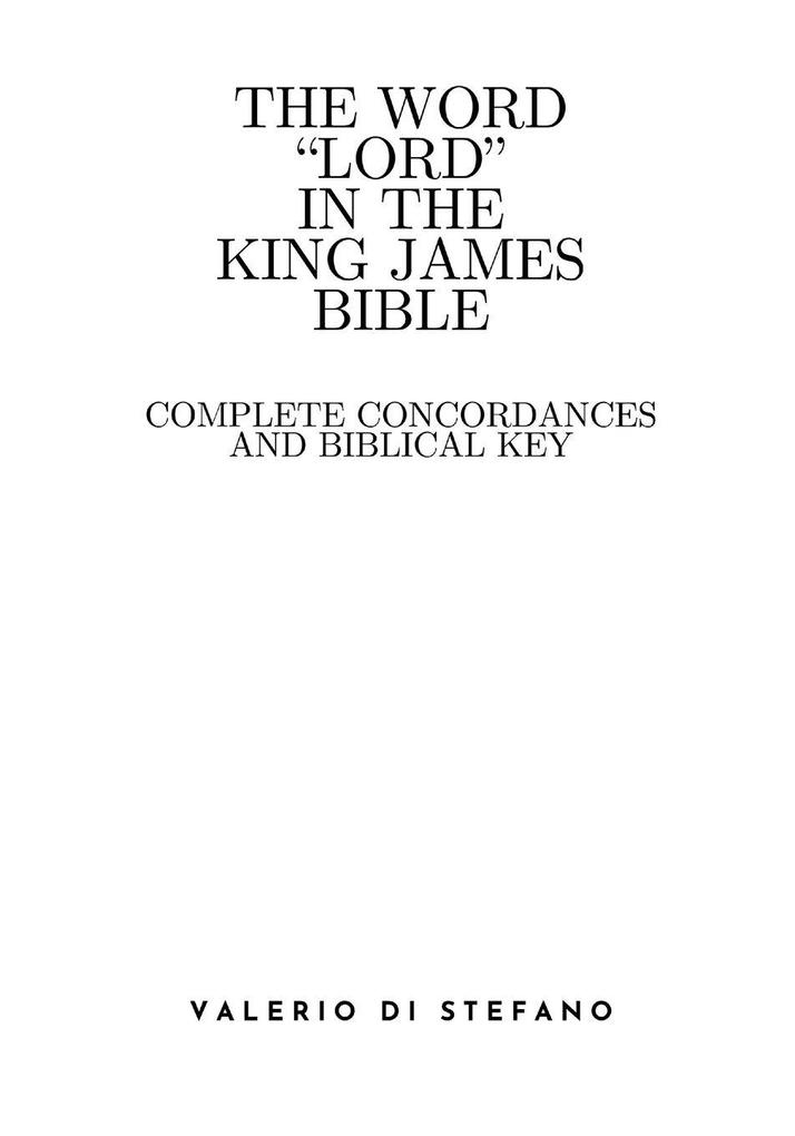 The Word 'Lord' in the King James Bible