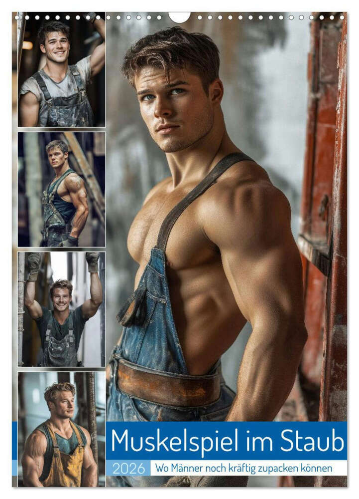Muskelspiel im Staub (Wandkalender 2026 DIN A3 hoch) CALVENDO Monatskalender