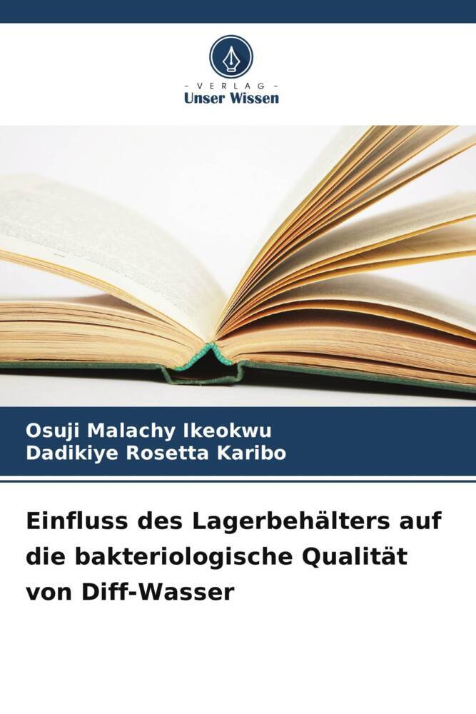 Einfluss des Lagerbehälters auf die bakteriologische Qualität von Diff-Wasser