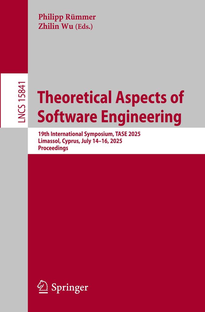 Theoretical Aspects of Software Engineering