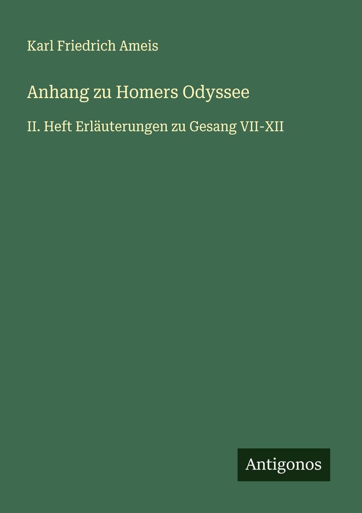 Anhang zu Homers Odyssee