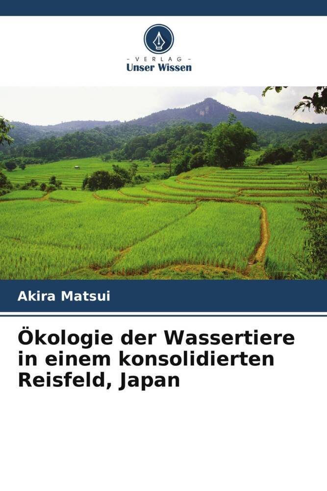 Ökologie der Wassertiere in einem konsolidierten Reisfeld Japan