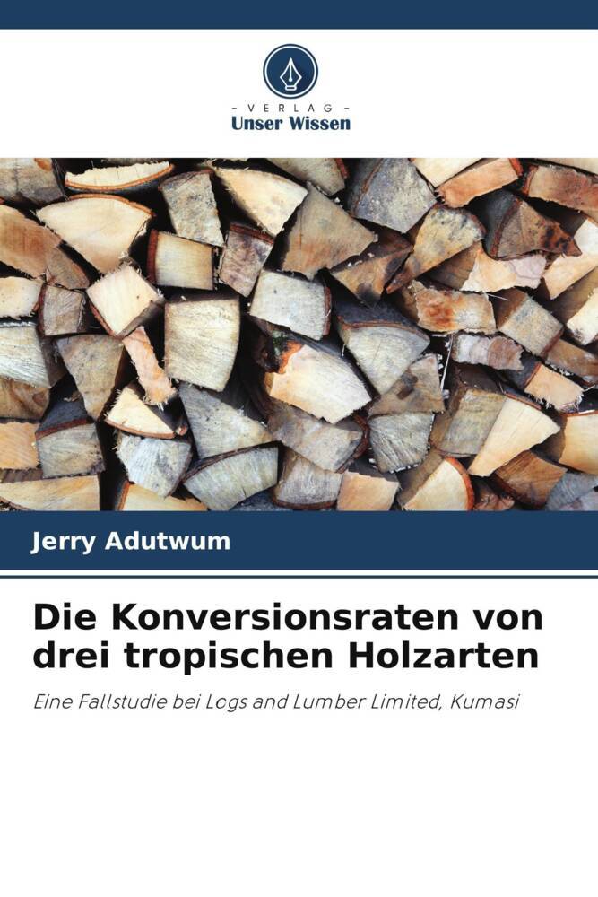 Die Konversionsraten von drei tropischen Holzarten