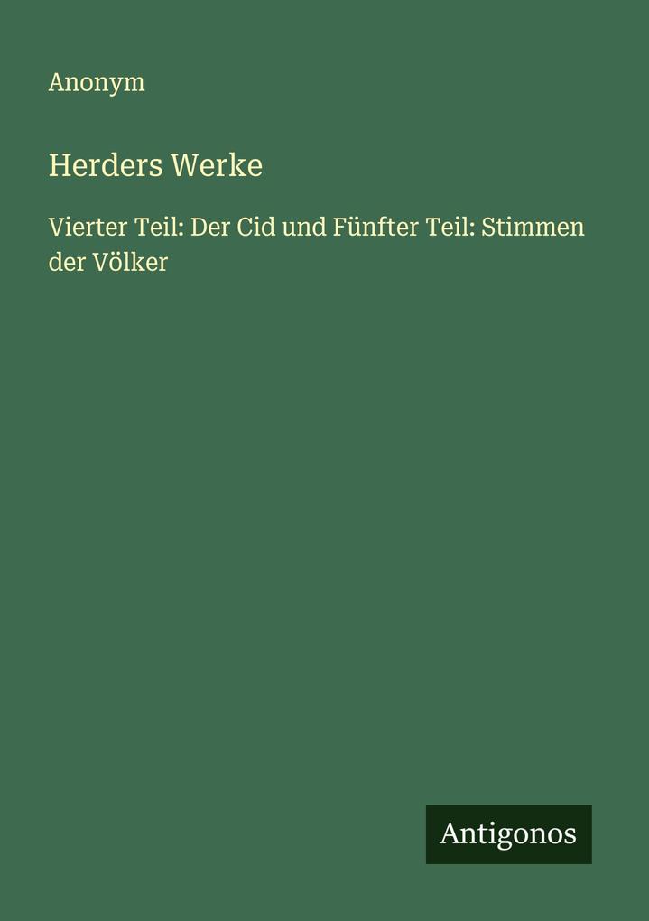 Herders Werke