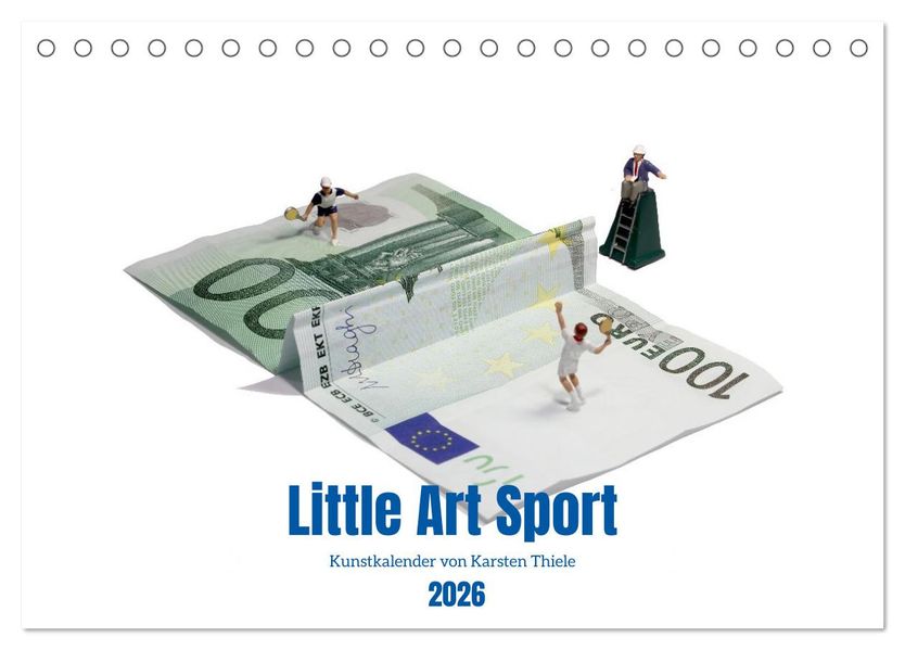 Little Art Sport Kunstkalender (Tischkalender 2026 DIN A5 quer) CALVENDO Monatskalender