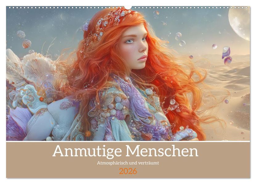 Anmutige Menschen - Atmosphärisch und verträumt (Wandkalender 2026 DIN A2 quer) CALVENDO Monatskalender
