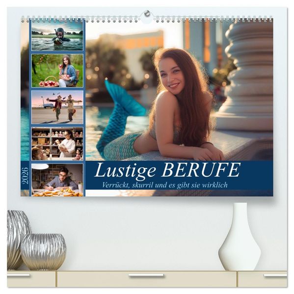 Lustige Berufe (hochwertiger Premium Wandkalender 2026 DIN A2 quer) Kunstdruck in Hochglanz