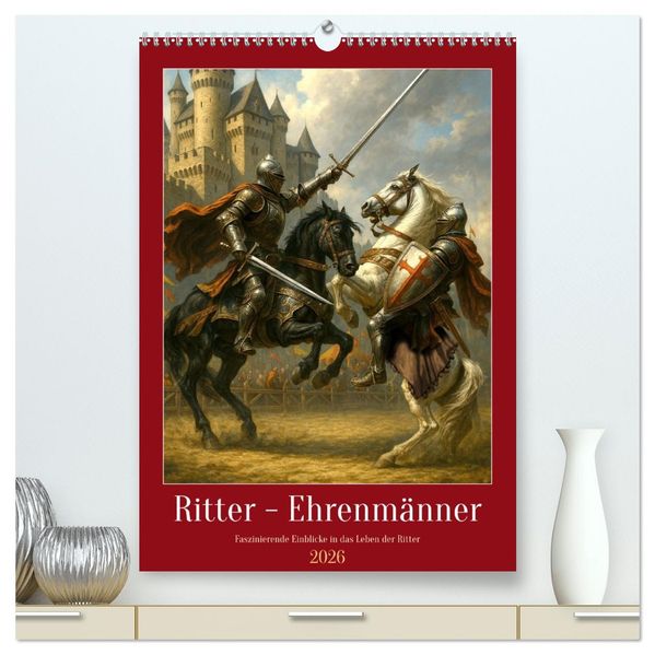 Ritter - Ehrenmänner (hochwertiger Premium Wandkalender 2026 DIN A2 hoch) Kunstdruck in Hochglanz