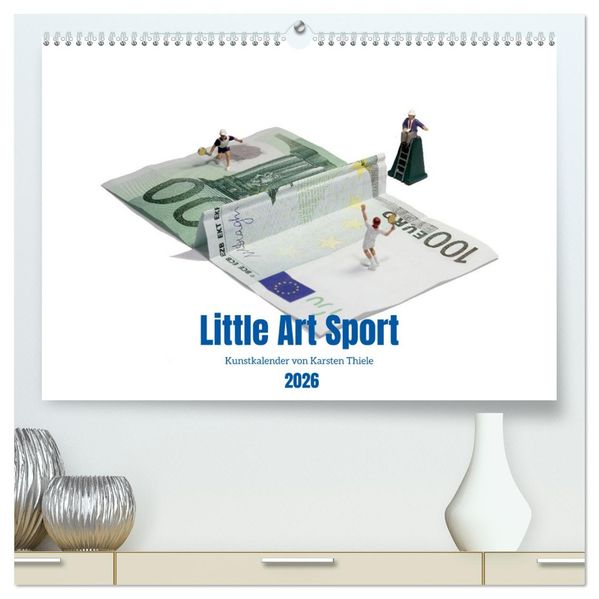 Little Art Sport Kunstkalender (hochwertiger Premium Wandkalender 2026 DIN A2 quer) Kunstdruck in Hochglanz