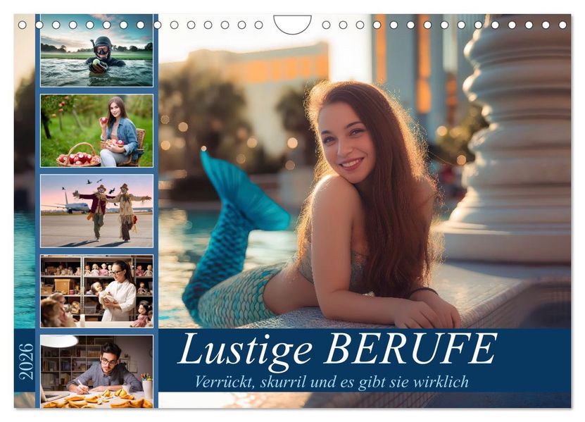 Lustige Berufe (Wandkalender 2026 DIN A4 quer) CALVENDO Monatskalender