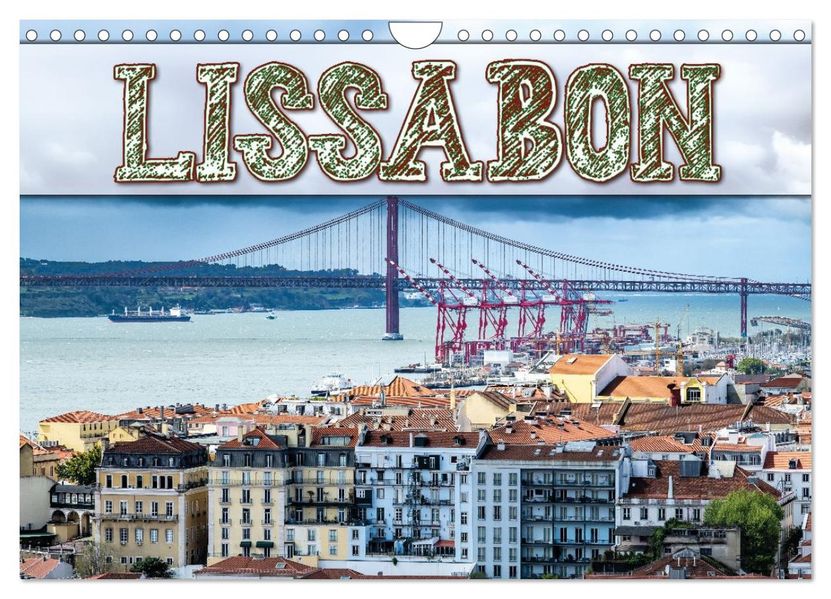 Mein Lissabon (Wandkalender 2026 DIN A4 quer) CALVENDO Monatskalender