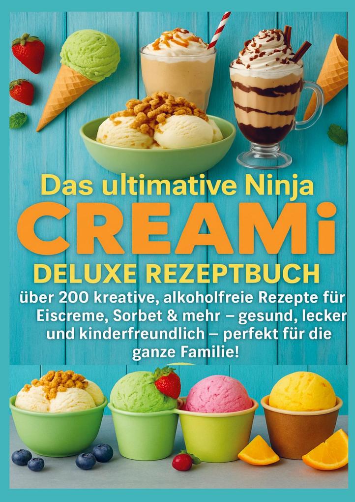 Das ultimative Ninja CREAMi Deluxe Rezeptbuch - über 200 Ideen für gefrorene Leckereien mit der 10-in-1-Eismaschine mit 3 Behältern