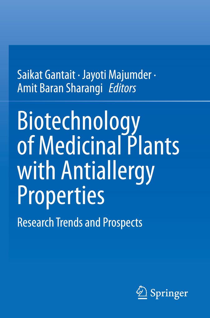 Biotechnology of Medicinal Plants with Antiallergy Properties