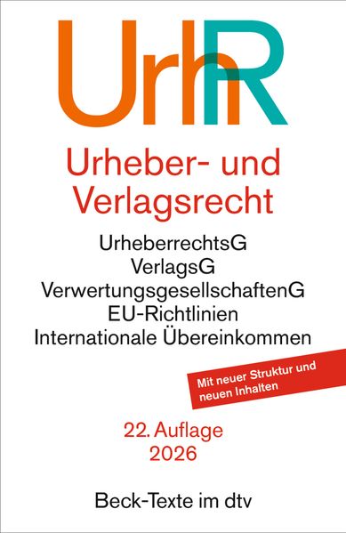 Urheber- und Verlagsrecht. UrhR