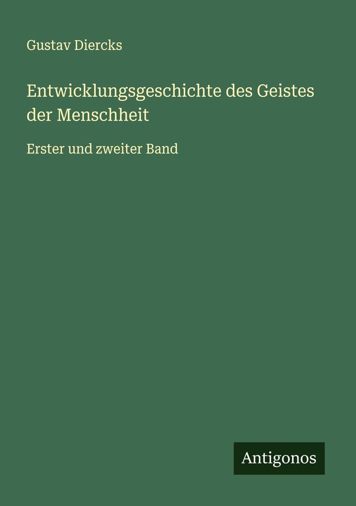 Entwicklungsgeschichte des Geistes der Menschheit
