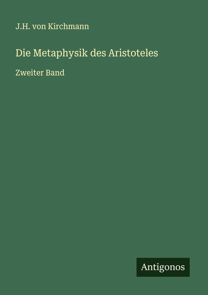 Die Metaphysik des Aristoteles