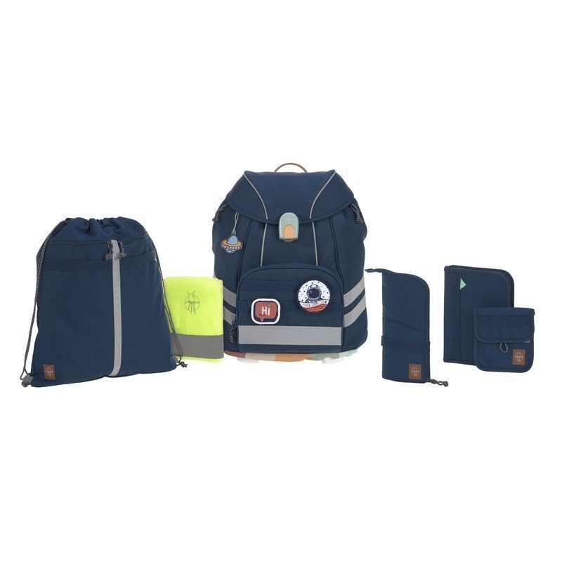 Schulranzen-Set 7tlg 30x25x40 navy