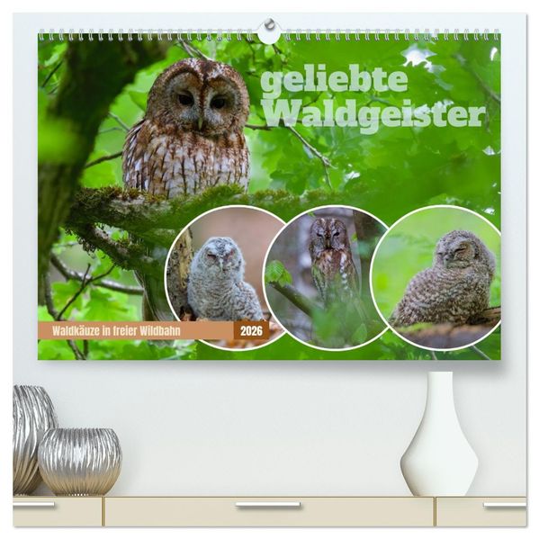geliebte Waldgeister (hochwertiger Premium Wandkalender 2026 DIN A2 quer) Kunstdruck in Hochglanz