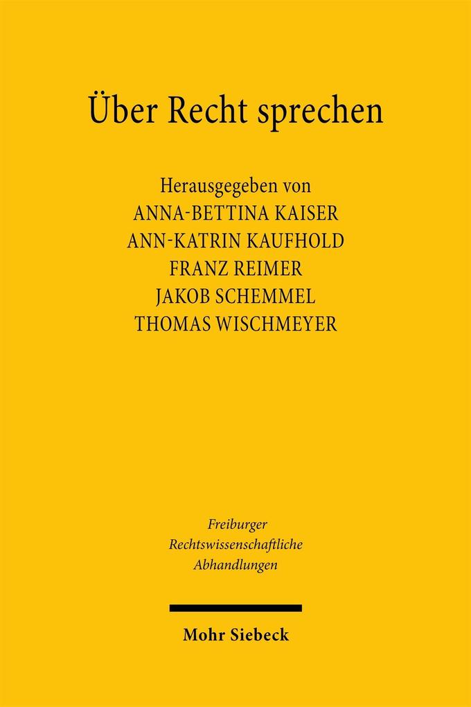 Über Recht sprechen