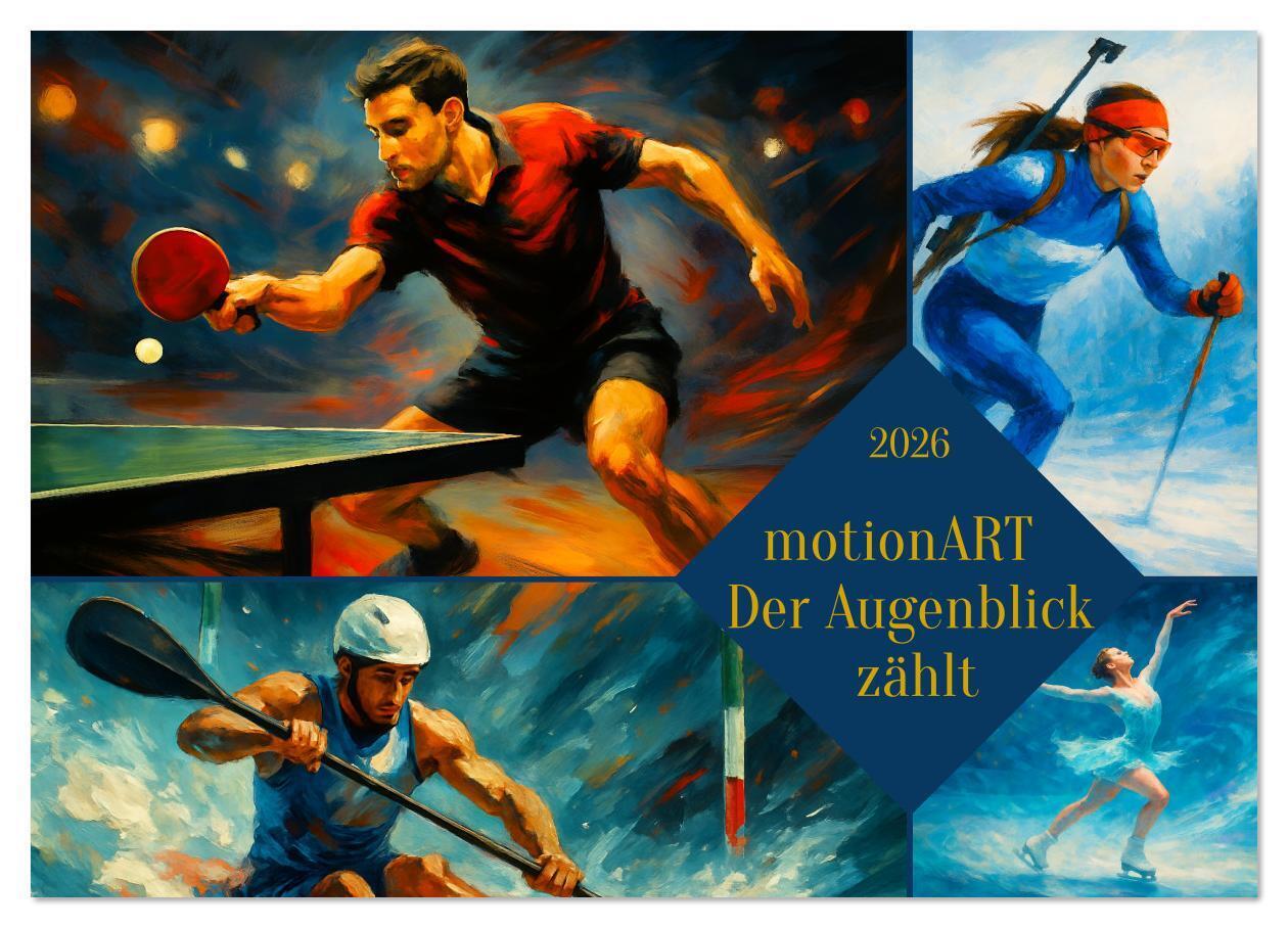 motionART Der Augenblick zählt (Wandkalender 2026 DIN A3 quer) CALVENDO Monatskalender