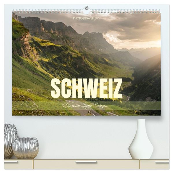 Schweiz - Die grüne Lunge Europas (hochwertiger Premium Wandkalender 2026 DIN A2 quer) Kunstdruck in Hochglanz