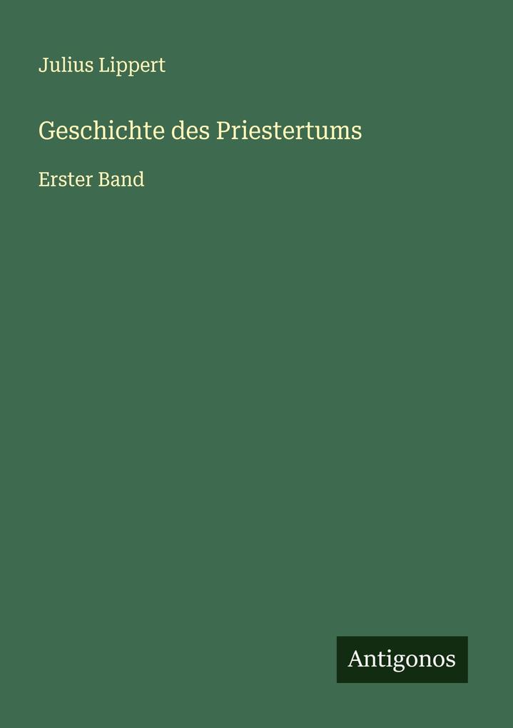 Geschichte des Priestertums