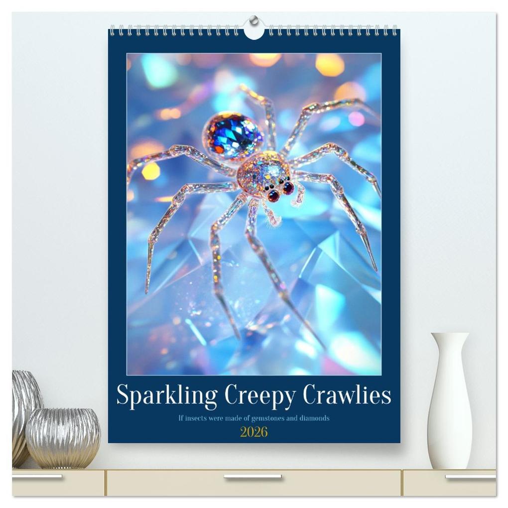 Sparkeling Creepy Crawlies (High Quality Premium Wall Calendar 2026 DIN A2 portrait)CALVENDO 12 Month Wall Calendar