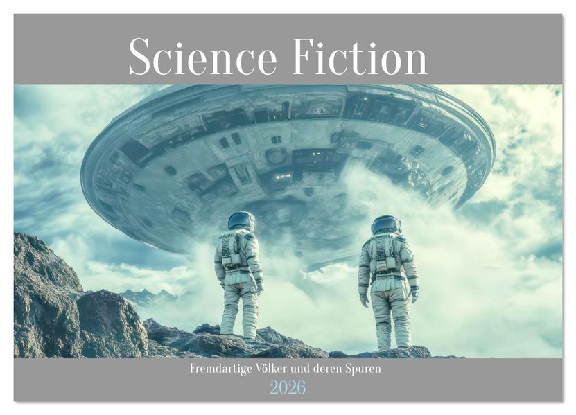 Science Fiction - Fremdartige Völker und deren Spuren (Wandkalender 2026 DIN A2 quer) CALVENDO Monatskalender