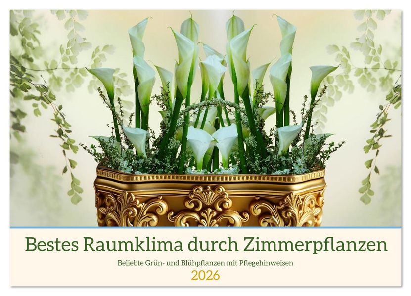 Bestes Raumklima durch Zimmerpflanzen (Wandkalender 2026 DIN A4 quer) CALVENDO Monatskalender