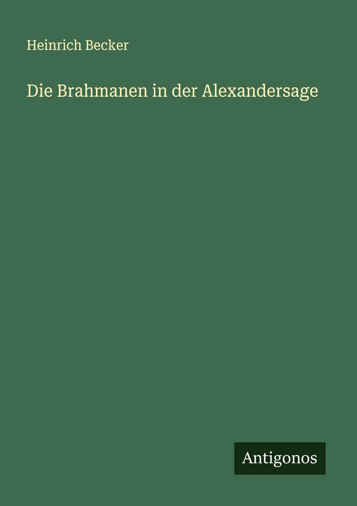 Die Brahmanen in der Alexandersage