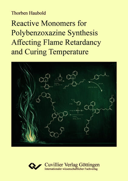 Reactive Monomers for Polybenzoxazine Synthesis Affecting Flame Retardancy and Curing Temperature
